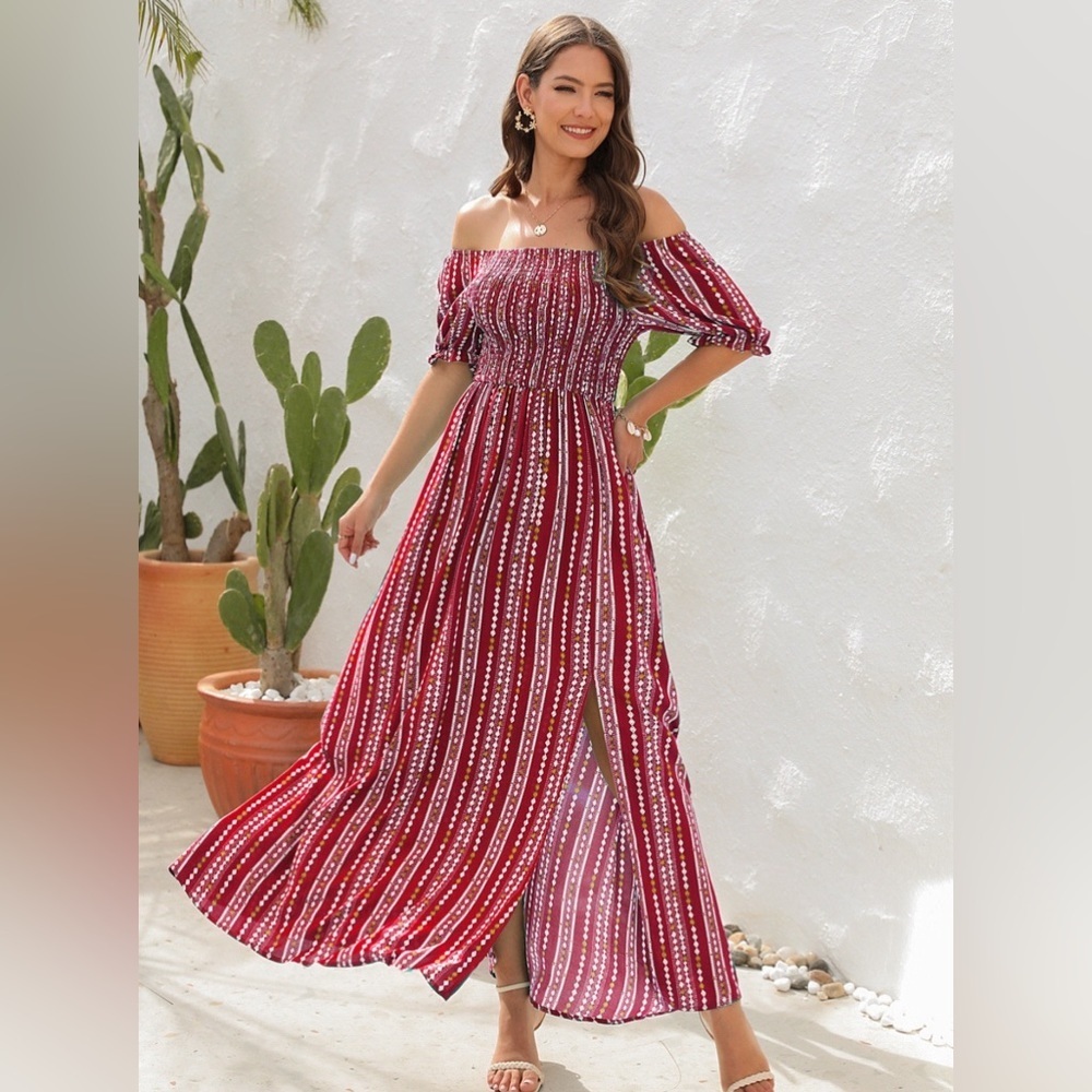 Capturing Time Short Sleeve Maxi Dresses Summer